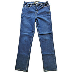 Levi's 512 •Perfectly Slimming Women's Stretch Denim Blue Jeans Bootcut Size 12M